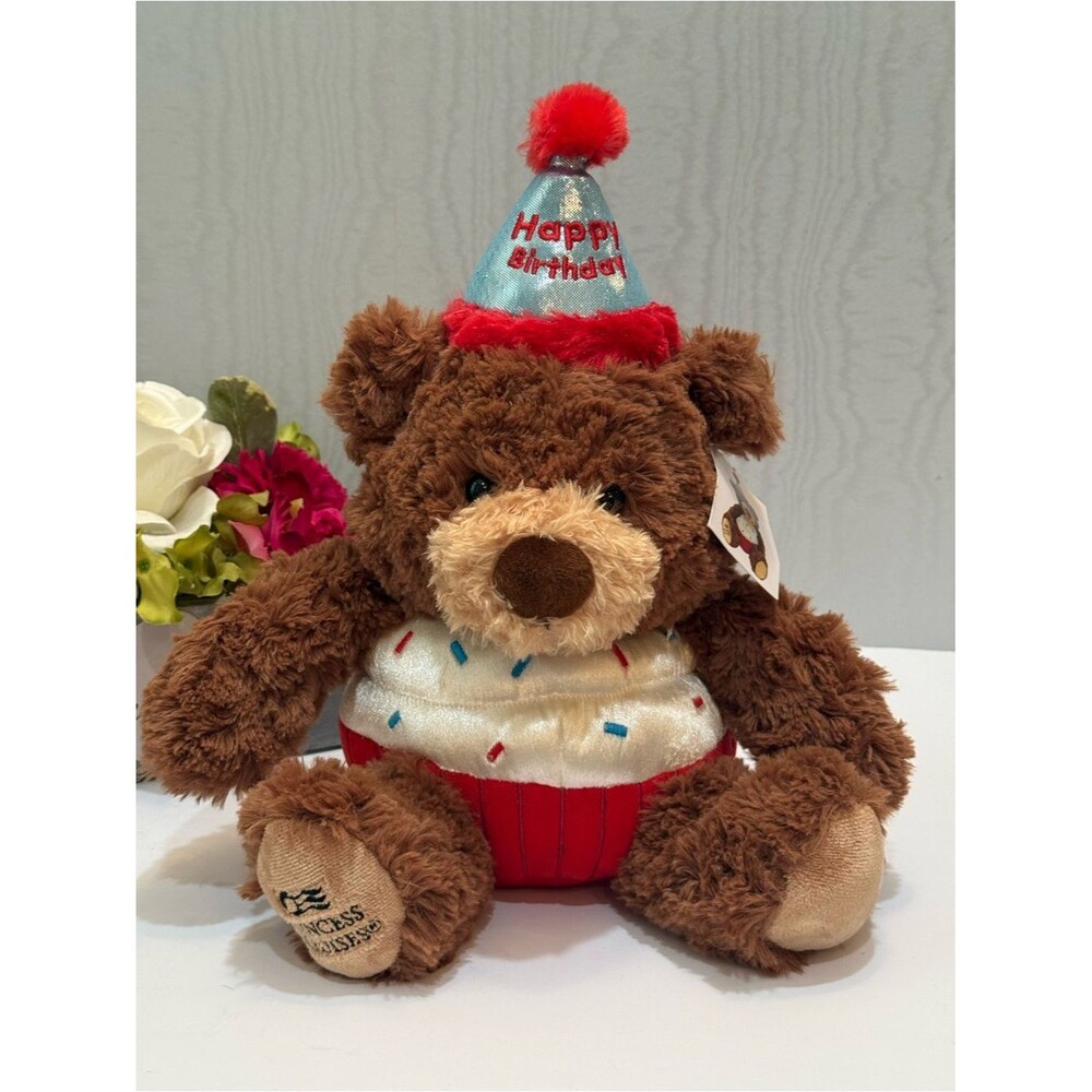 Princess Cruises 9” Birthday Cupcake Stanley Teddy Bear